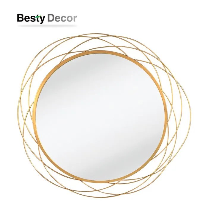 Metal Frame Round Wall Mirror